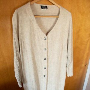 Fritzi Plus Y2K RayonFlaxTencel Tunic Shirt Dress XXL (XL ,L)